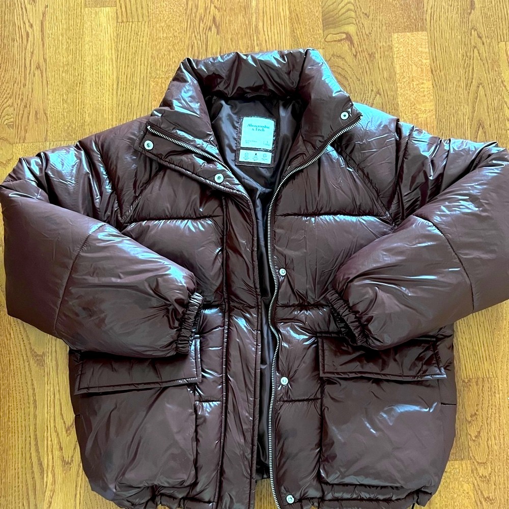 Abercrombie & Fitch Chocolate Puffer Jacket